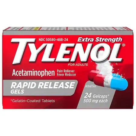 TYLENOL RAPID RELEASE X 24 GEL CAPS