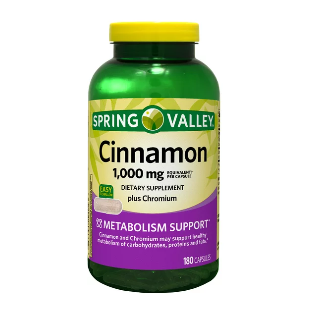 CINNAMON 1000MG 180CAP SPRING VALLEY