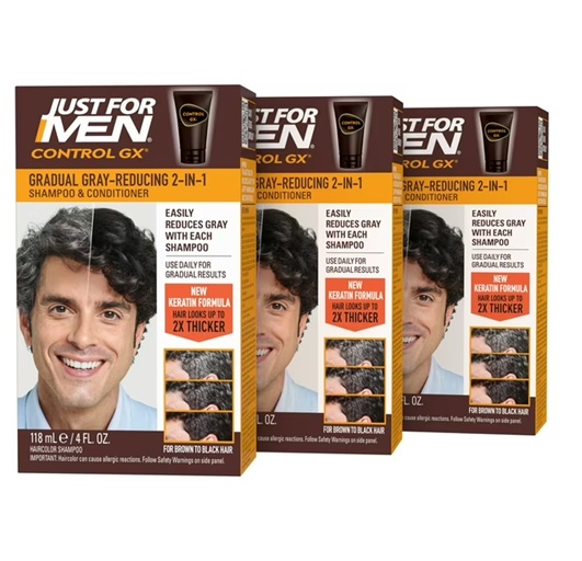 GRADUAL REDUCTOR DE CANAS 2IN1 SHAMPOO & ACONDICIONADOR JUST FOR MEN