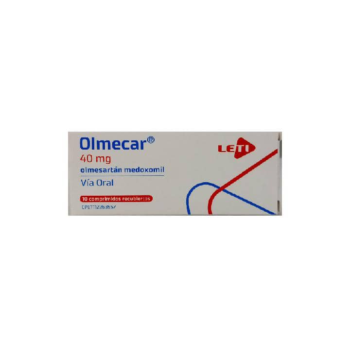 OLMECAR 40MG 10COMP