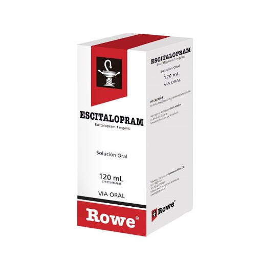 ESCITALOPRAM 1MG/ML SOL. ORAL 120ML ROWE