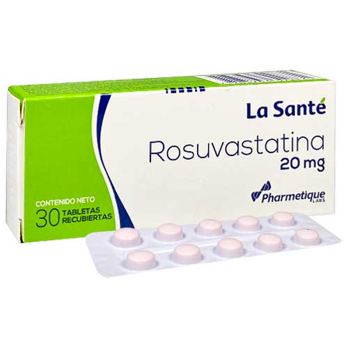 ROSUVASTATINA 20MG X 30TAB  LA SANTE