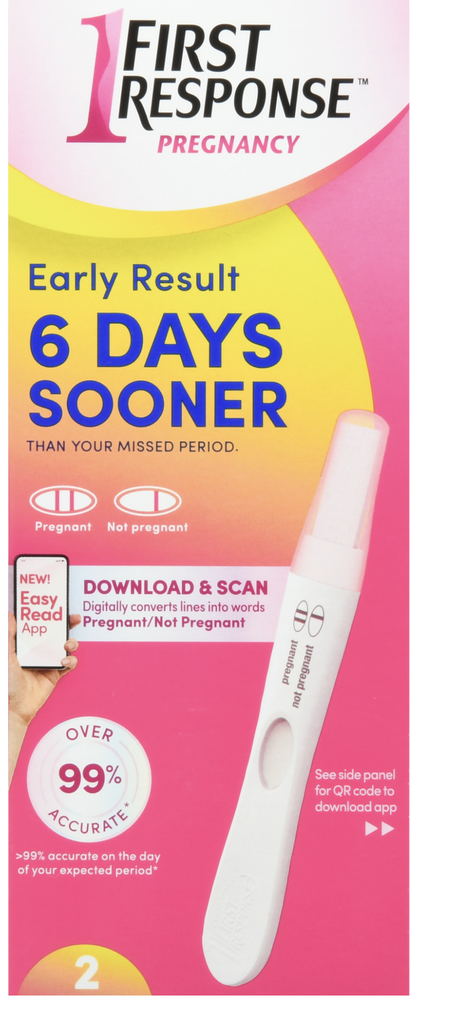1 FIRST RESPONSE PREGNANCY 2 TEST