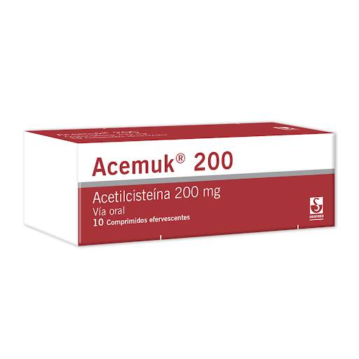 ACEMUK  200 MG 10 COMP EFERVESCENTES SIEGFRIED