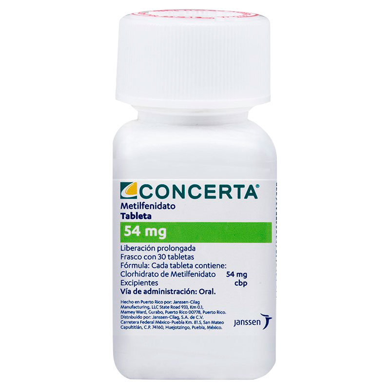 CONCERTA 54MG 30TAB