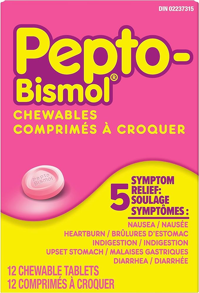 PEPTO BISMOL CHEWABLES 12 TAB