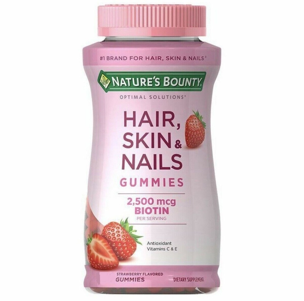 HAIR SKIN AND NAILS BIOTIN 2,500 MCG  X 220 GUMMIES NB