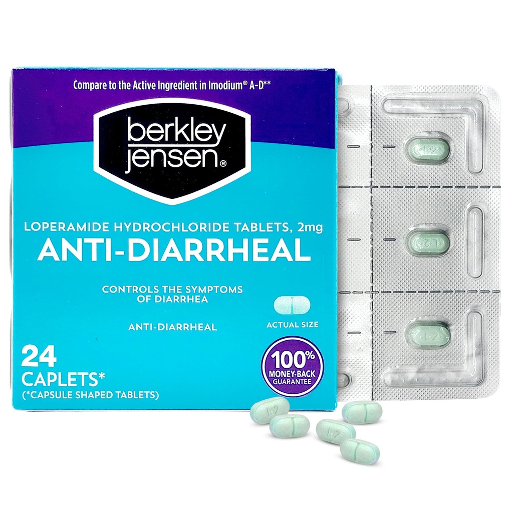 ANTI-DIARRHEAL X 24 TABS BERKLEY JENSEN