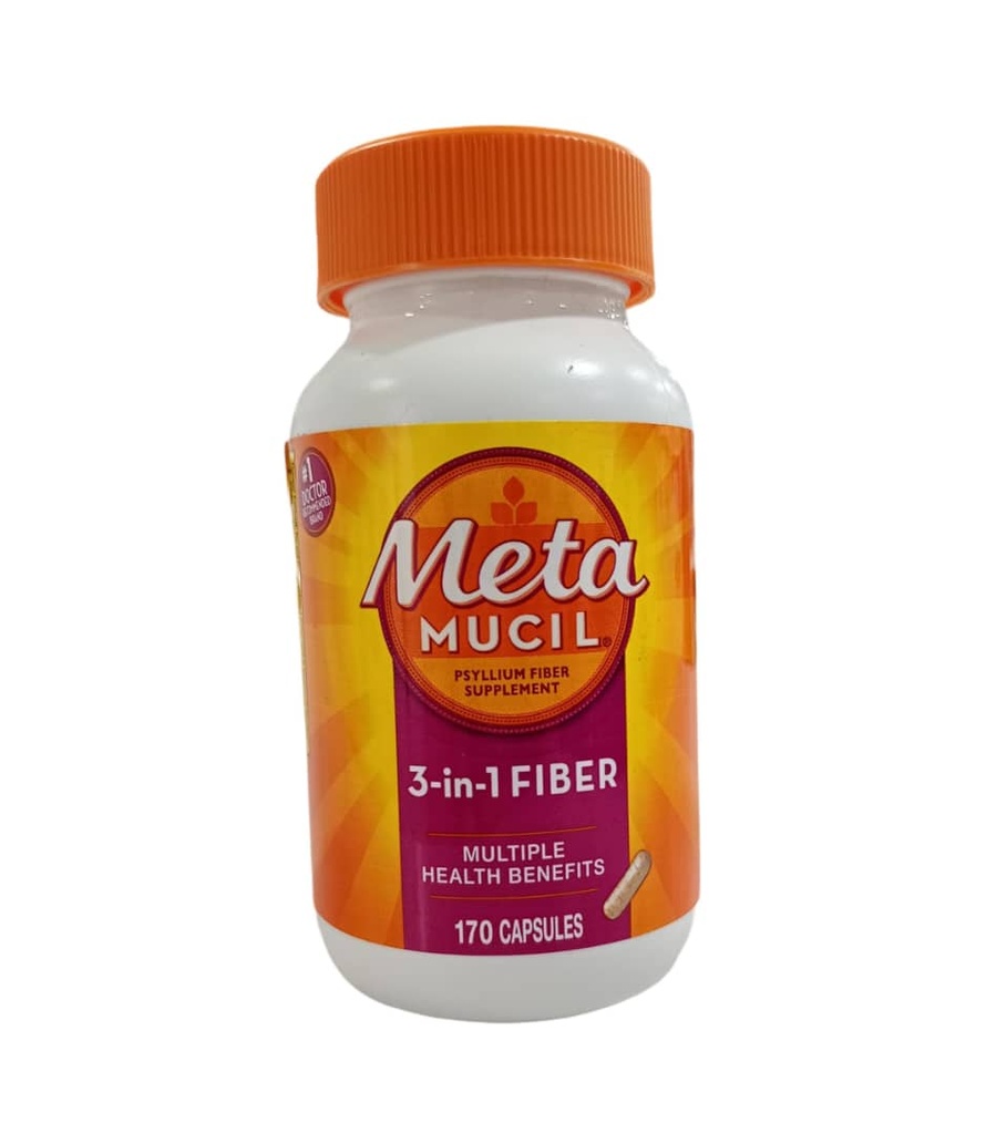METAMUCIL 3 IN 1 FIBER X 170 CAPS