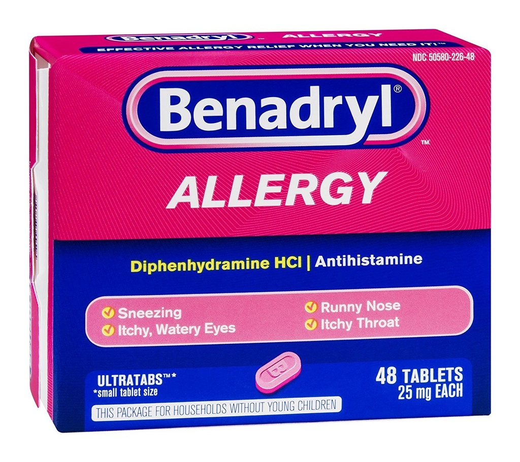 BENADRYL ALLERGY 25MG X 48 TAB