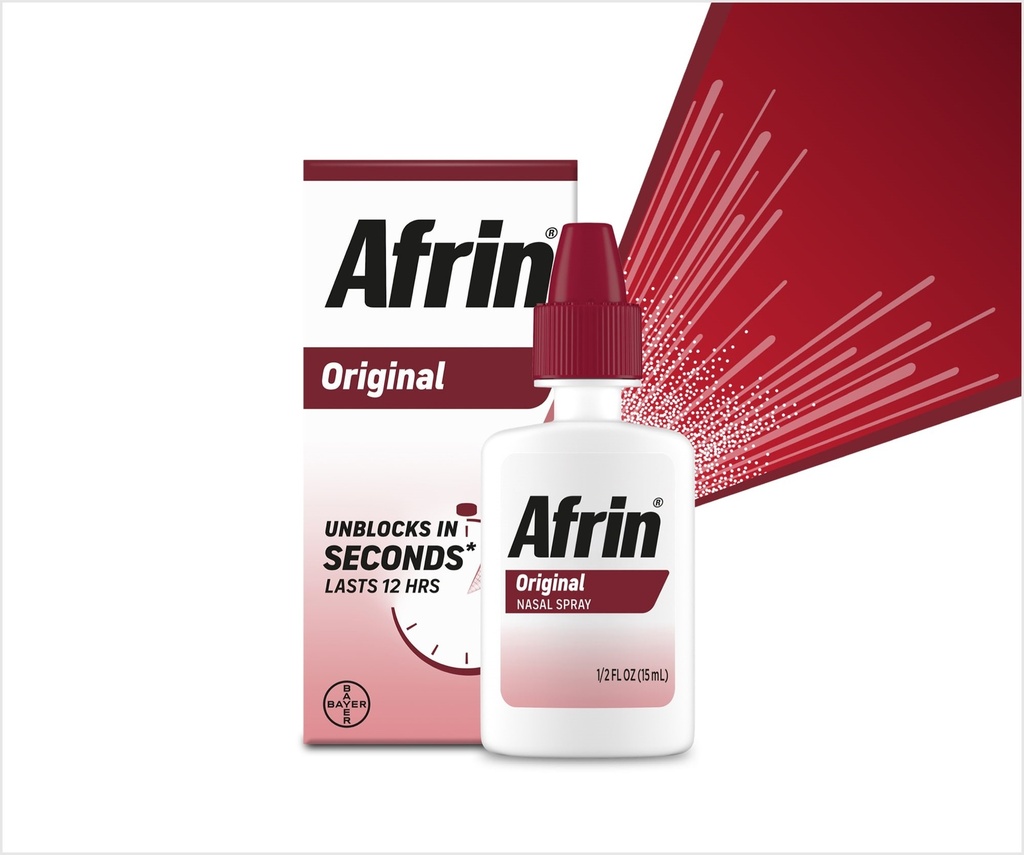 AFRIN ORIGINAL NASAL SPRAY 15ML BAYER