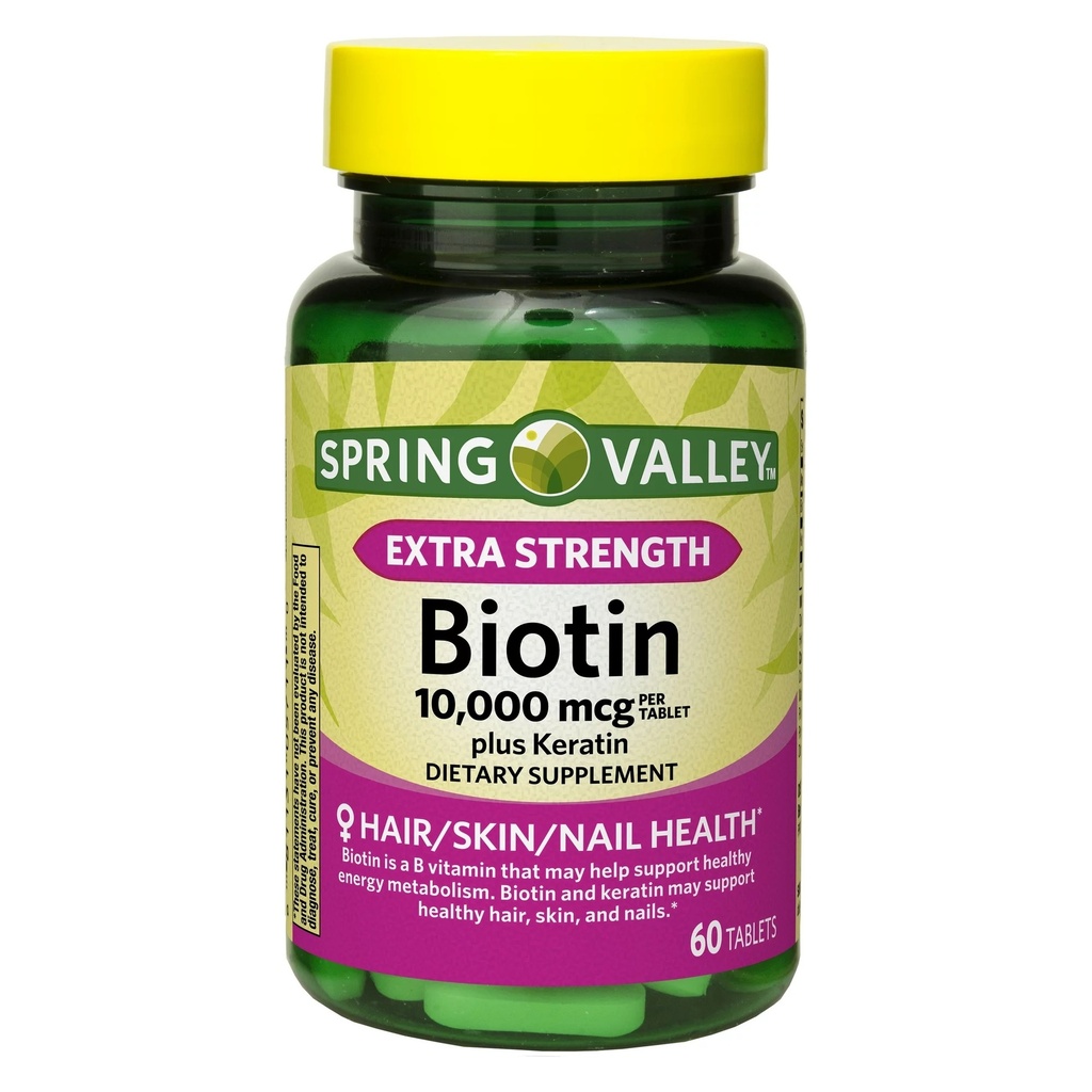 BIOTIN 10,000MCG X 60CAP SPRING VALLEY
