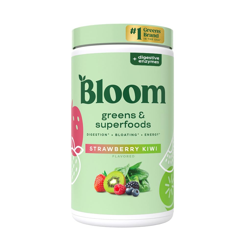 BLOOM NUTRITION GREEN AND SUPERFOODS STRAWBERRY KIWI X 25 SERVINGS 151,25G