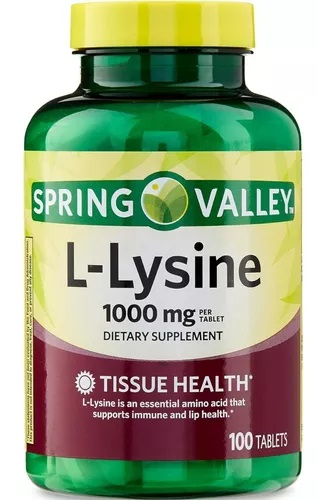 L-LYSINE 1000mg x 100 TABLETAS SPRING VALLEY