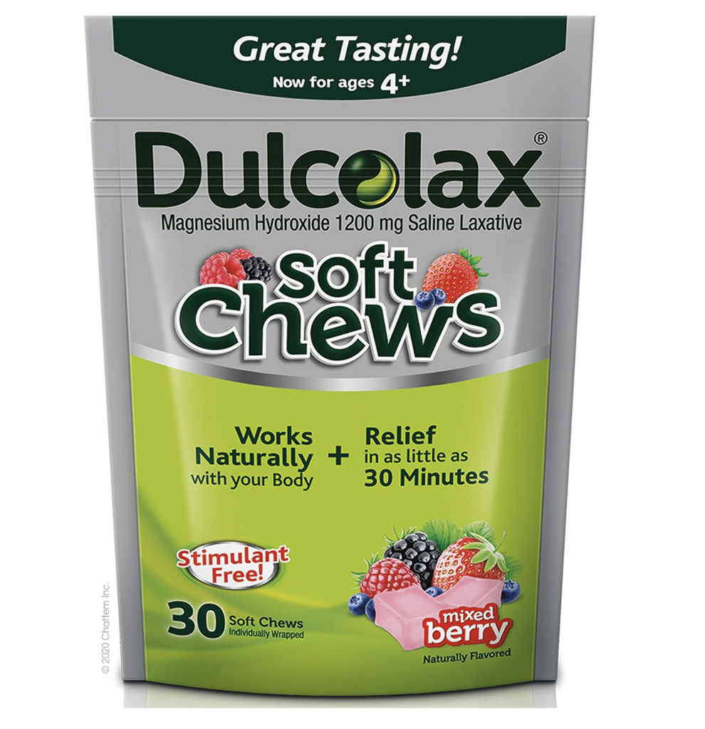 DULCOLAX SOFT CHEWS  X 30 GUM