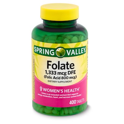 FOLATE 1,333MCG  DFE X 400 TAB SPRING VALLEY