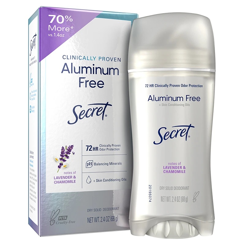 CLINICALLY PROVEN ALUMINUM FREE SECRET LAVENDER AND CHAMOMILE 70% MORE 68G