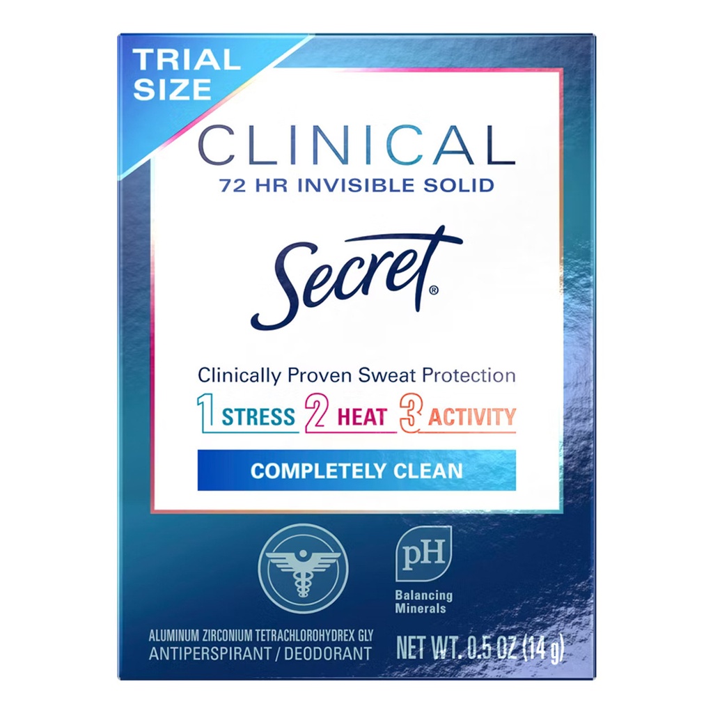 CLINICAL SECRET 1, 2, 3 COMPLETELY CLEAN 14G