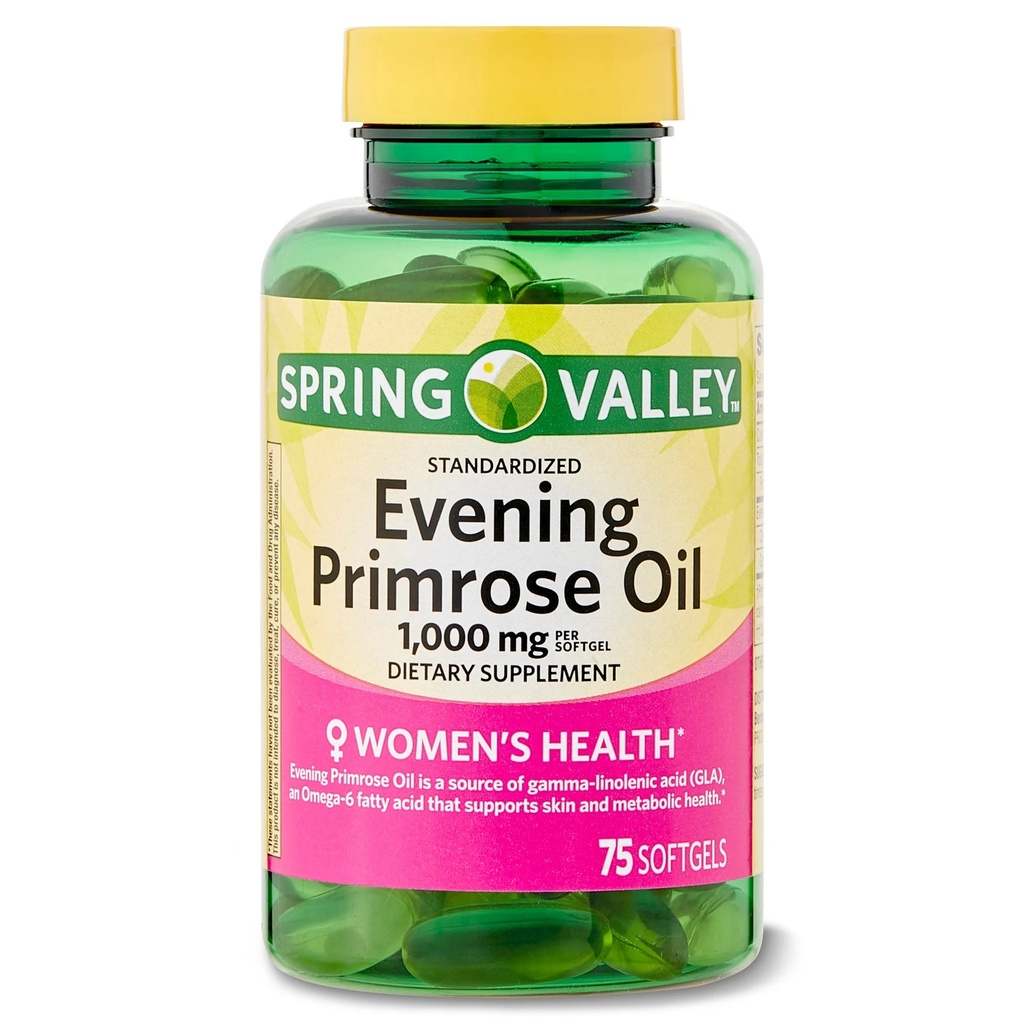 EVENING PRIMROSE OIL 1000MG X 75 CAPS SPRING VALLEY