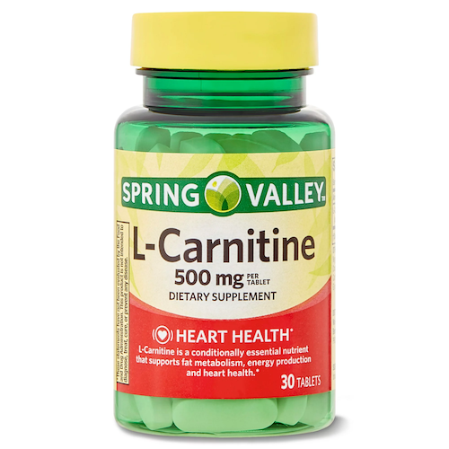 L-CARNITINE 500MG X 30TAB. SPRING VALLEY