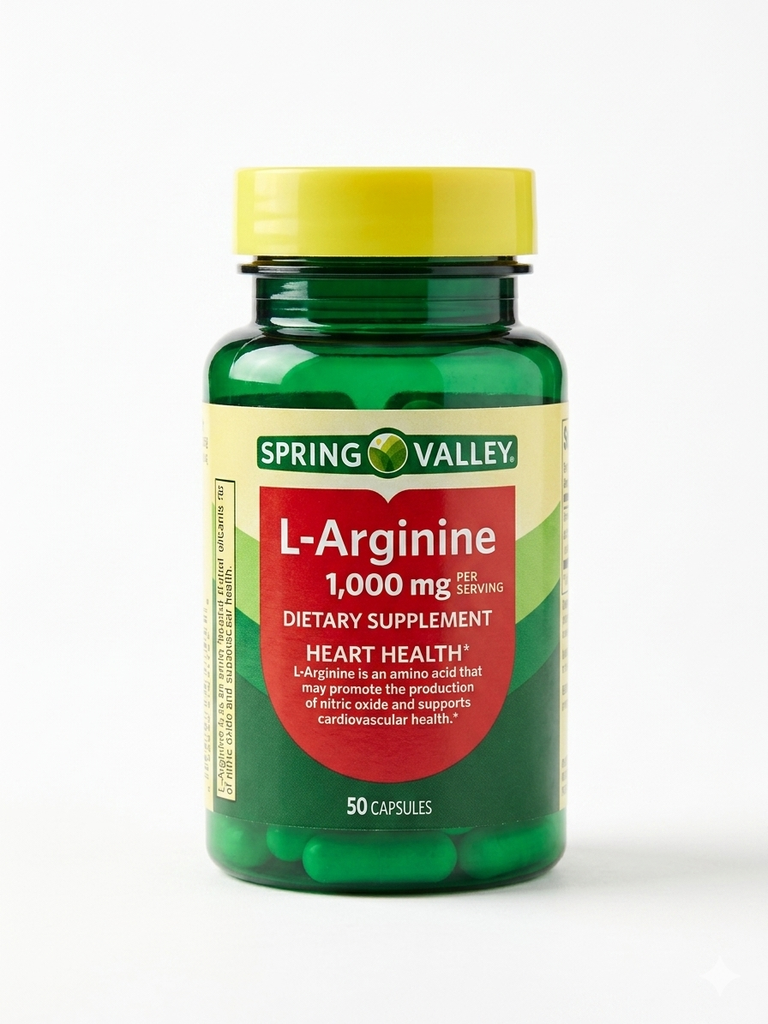 L-ARGININE 1000MG X 50 CAPS SPRING VALLEY