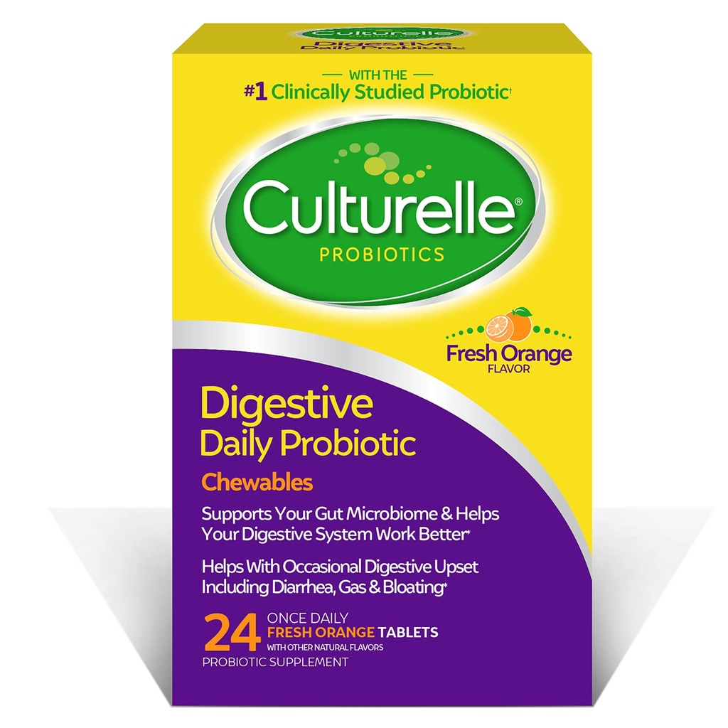 CULTURELLE DIGESTIVE DAILY PROBIOTIC X 24 TAB CHEWABLES