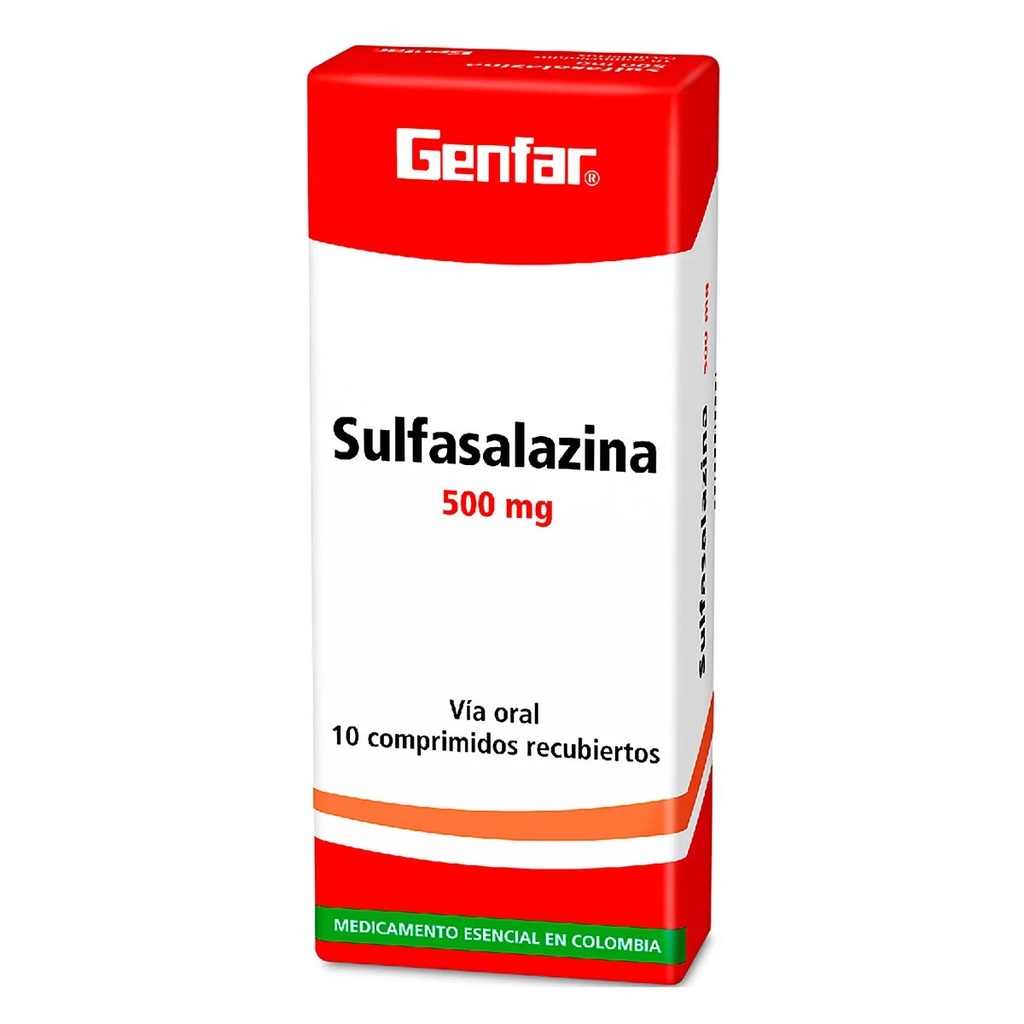 SULFASALAZINA 500MG X 10TAB. GENFAR