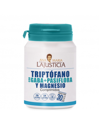 TRIPTOFANO CON GABA + PASIFLORA X 60 COMP. LA JUSTICIA