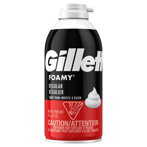 GILLETTE ESPUMA DE AFEITAR FOAMY REGULAR  311G