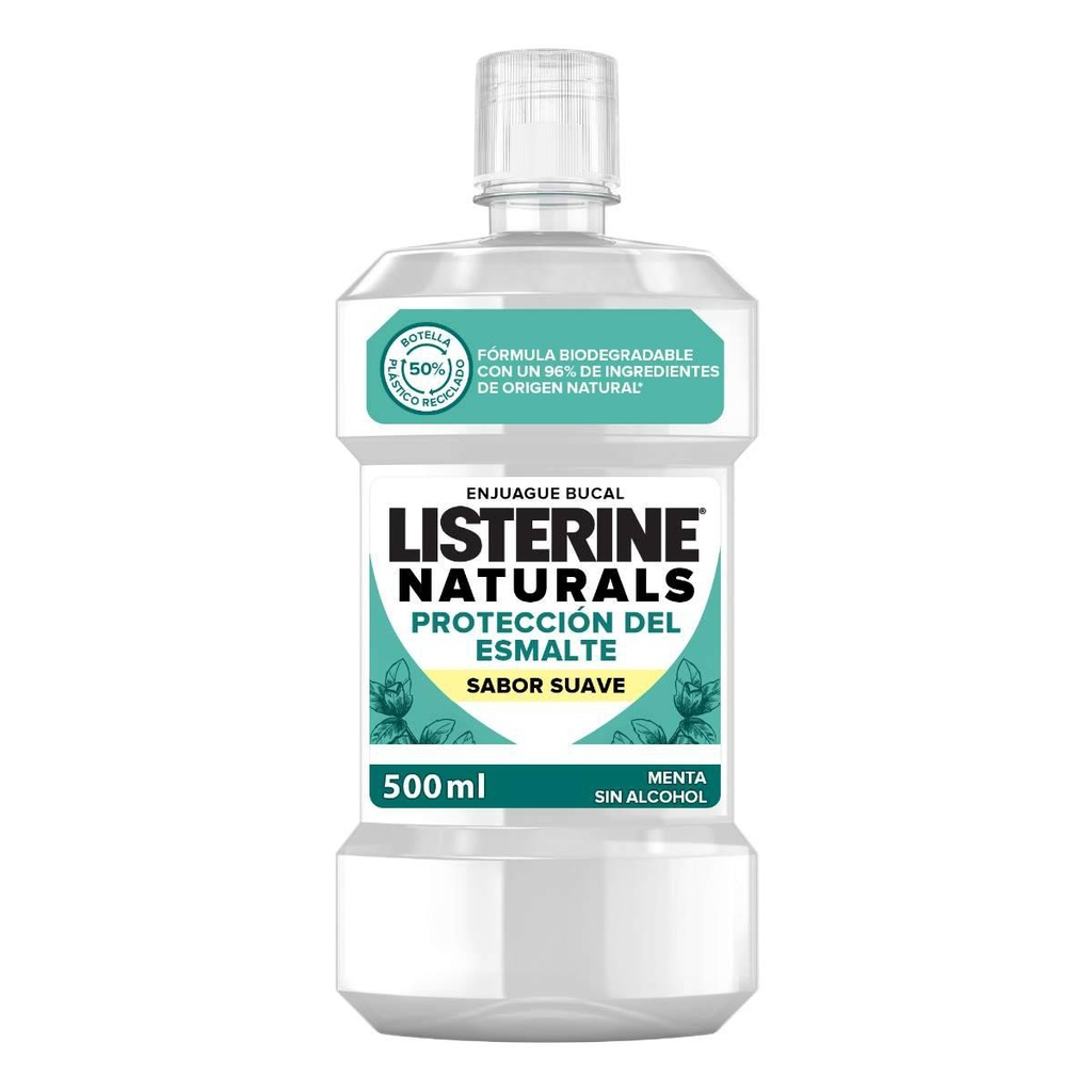 LISTERINE NATURALS SABOR SUAVE 500ML