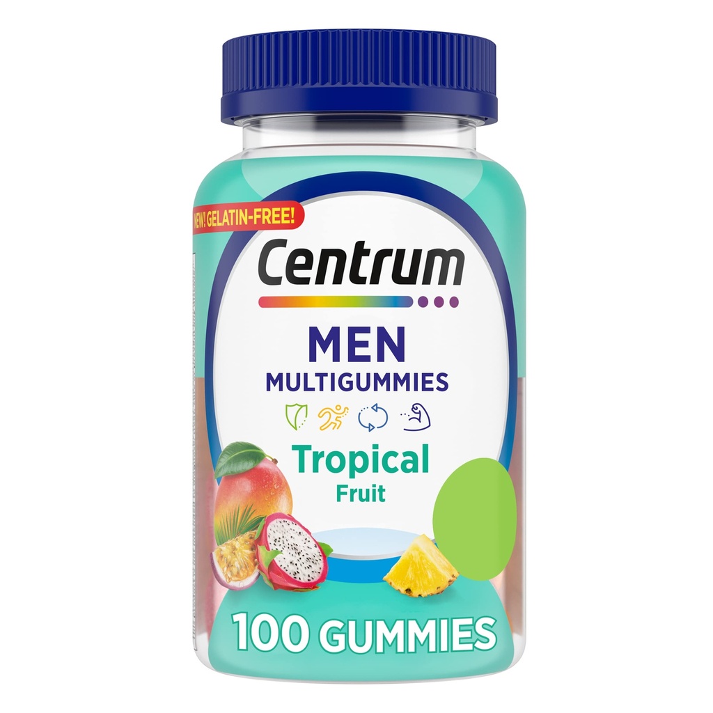 CENTRUM MEN MULTIGUMMIES TROPICAL FRUIT X 100 GUMMIES