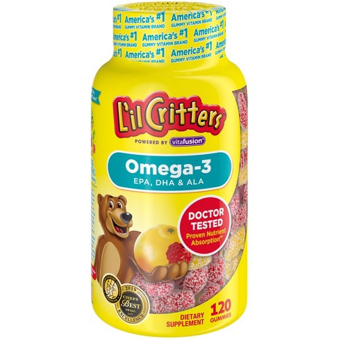 LIL CRITTERS OMEGA-3 120 GUMMIES