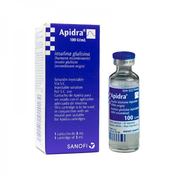 APIDRA 100U/ML 3ML CARTUCHO