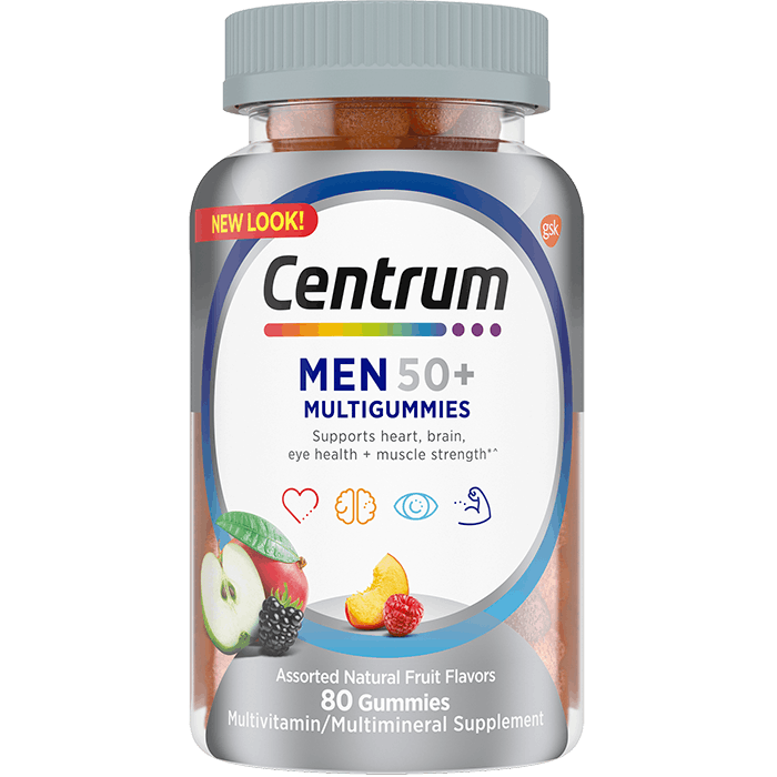 CENTRUM MEN 50+ MULTIGUMMIES 80 GUM