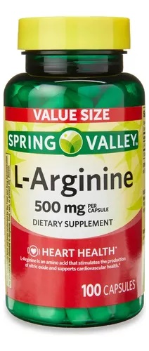 L-ARGININE 500MG X 100 CAPS SPRING VALLEY