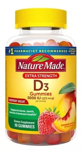 VITAMINA D3 5000UI 90 GUMMY NATURE MADE