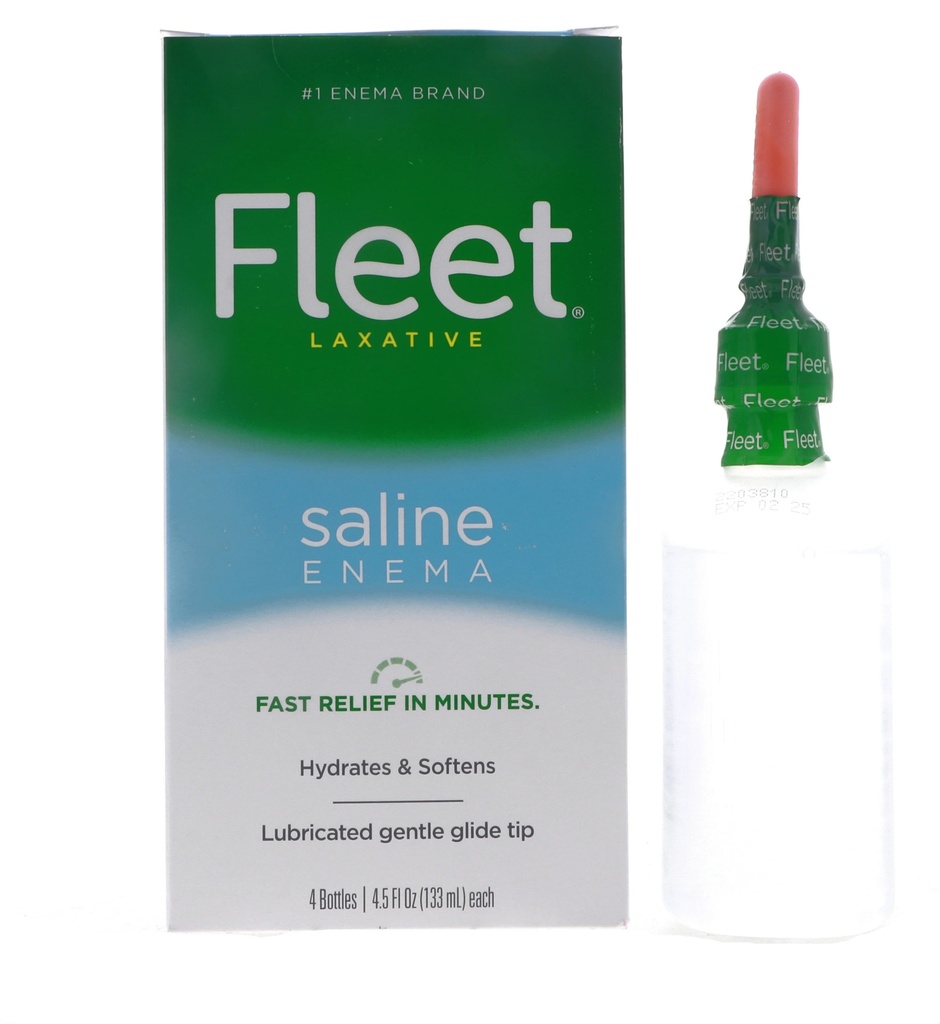 FLEET LAXATIVE SALINE ENEMA 133ML UNIDAD