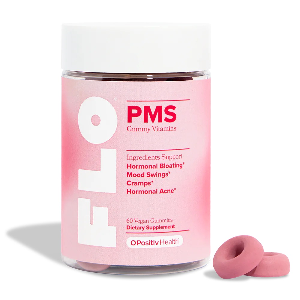 FLO PMS GUMMY VITAMINS X 60 VEGAN GUMMIES OPOSITIV HEALTH