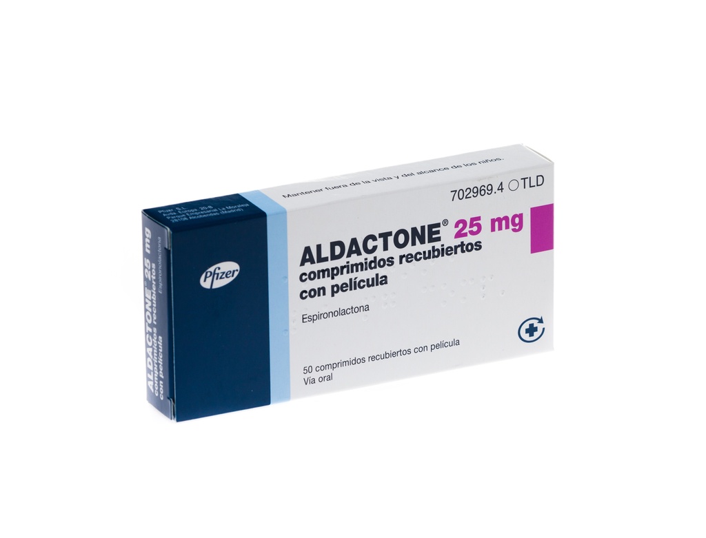 ALDACTONE 25mg x 50 TABLETAS  PFIZER