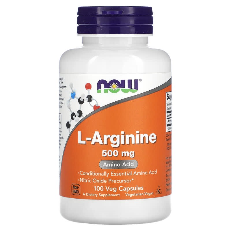 L-ARGININE 500Mmg x 100 CÁPSULAS NOW