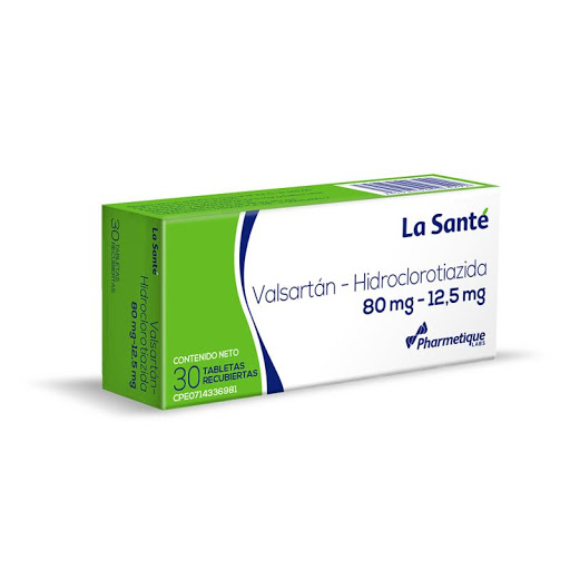 VALSARTAN 80/12,5MG X 30 TAB LA SANTE