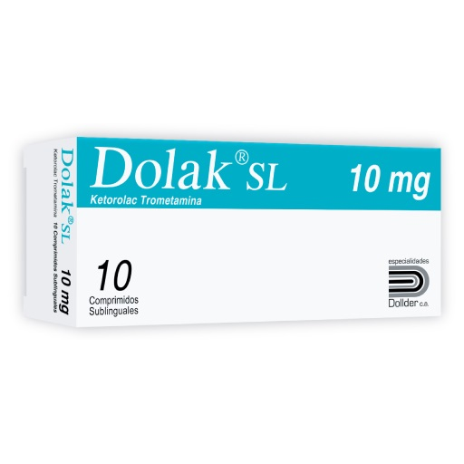 DOLAK 10MG 10COMP SUBLINGUAL DOLLDER