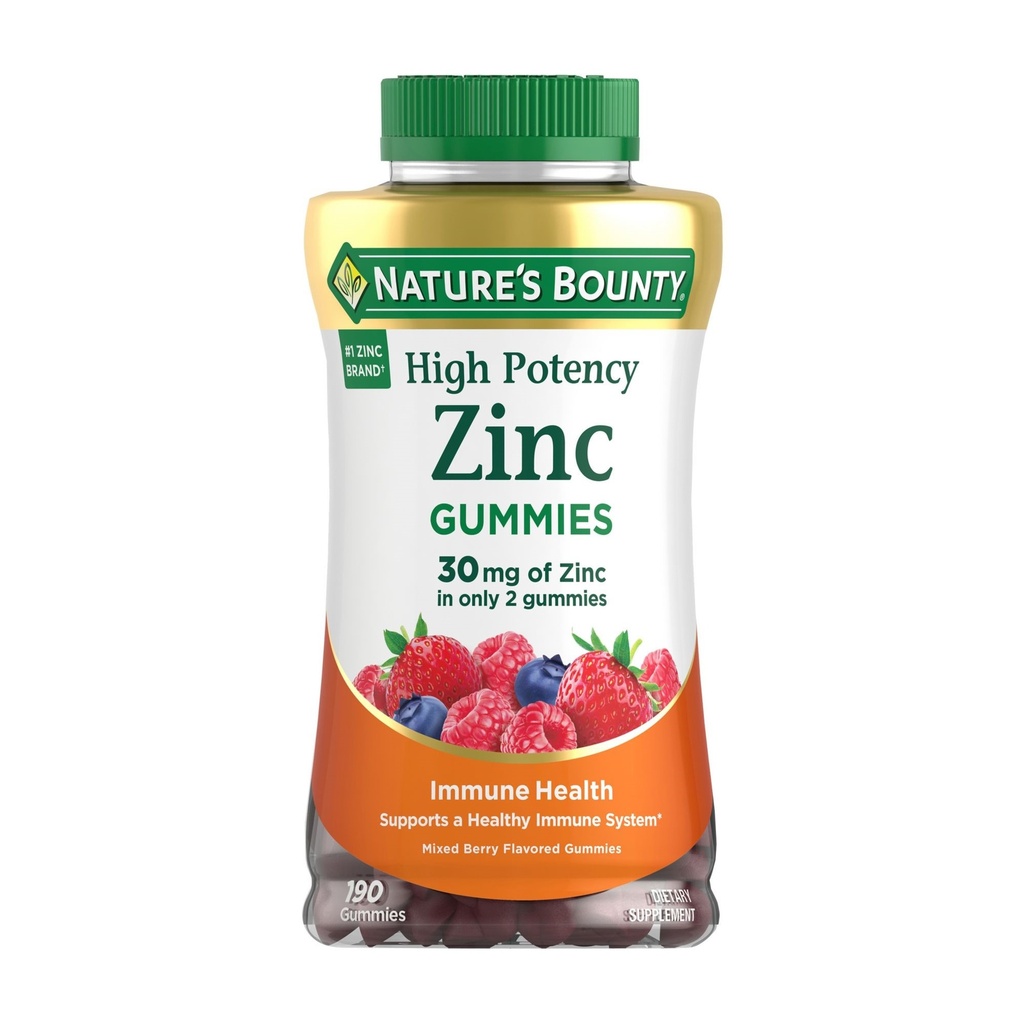ZINC 30mg x 190 GUMMIES NB