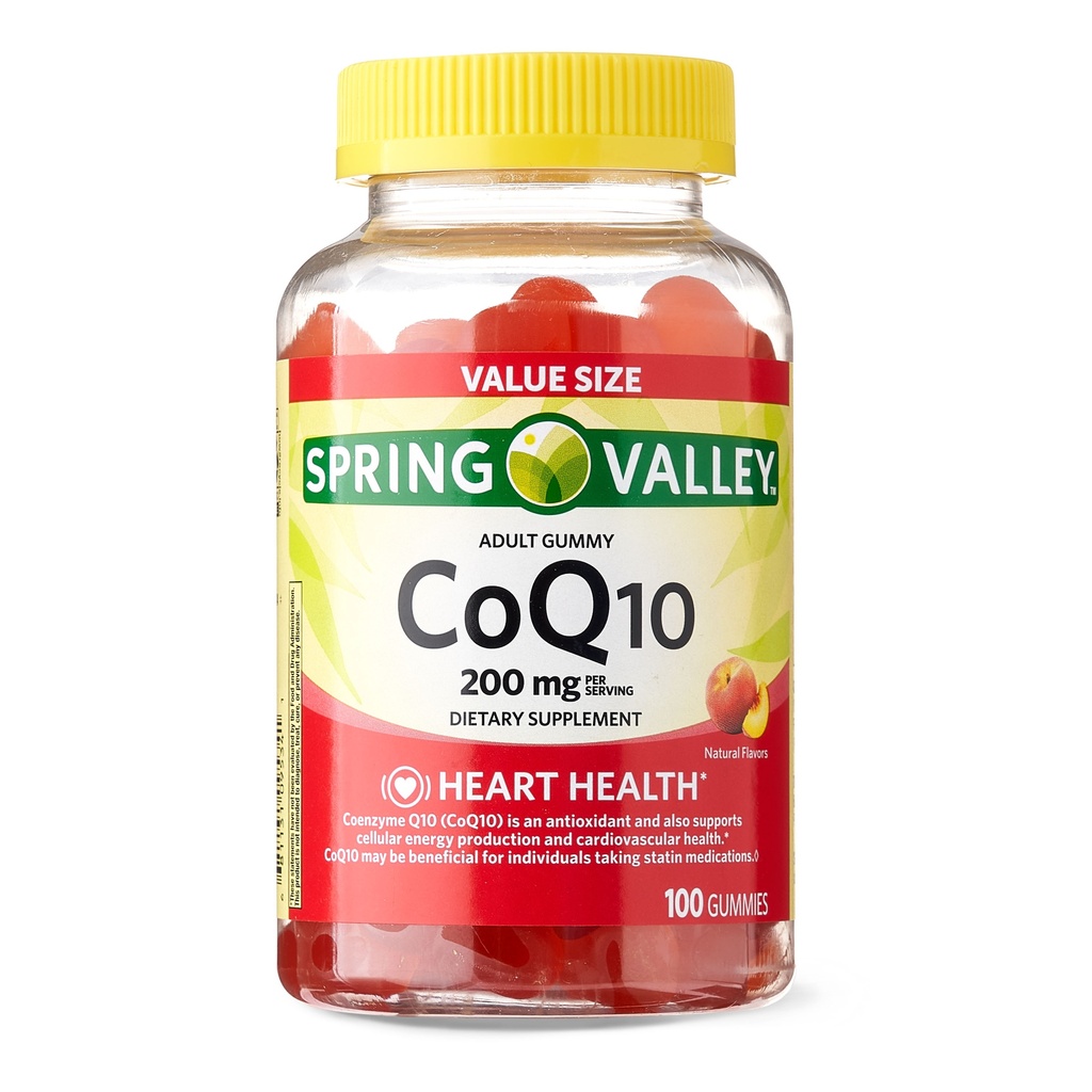 COQ10 200MG 100 GUMMIES SPRING VALLEY