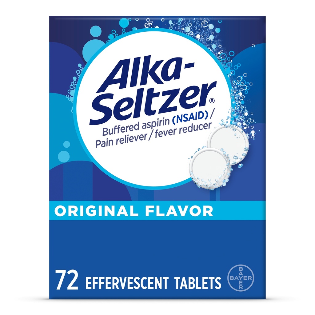 ALKA SELTZER ORIGINAL HEARTBURN + PAIN 72 TAB