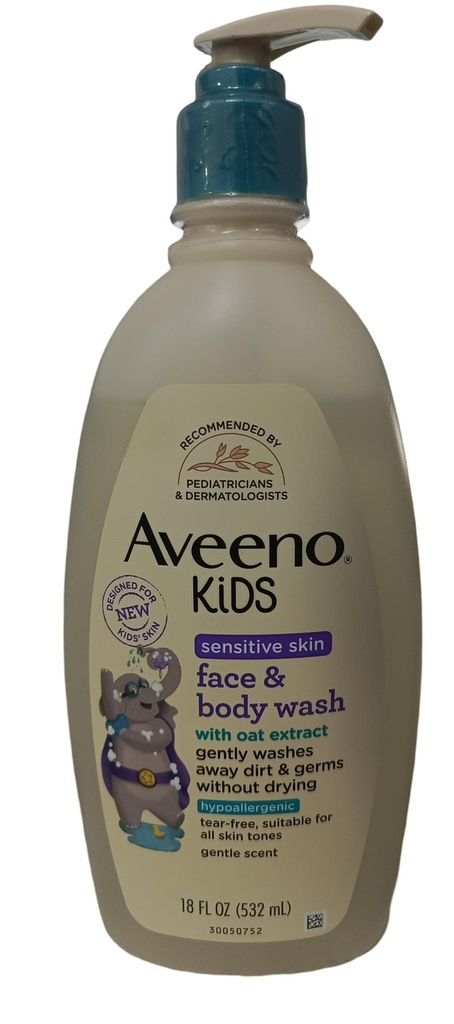 AVEENO KIDS FACE AND BODY WASH 532ML