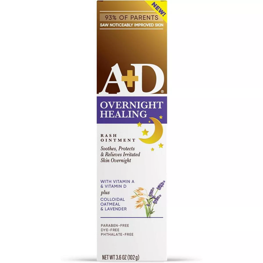 A+D OVERNIGHT HEALING RASH OINMENT 102G