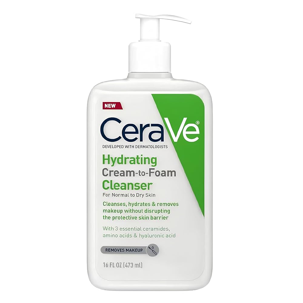 CERAVE HYDRATING CREAM TO FOAM FACIAL CLEANSER 473ML