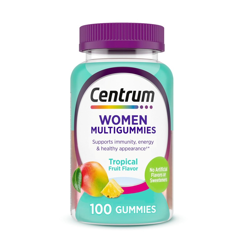 CENTRUM WOMEN MULTIGUMMIES TROPICAL FRUIT X 100 GUMMIES