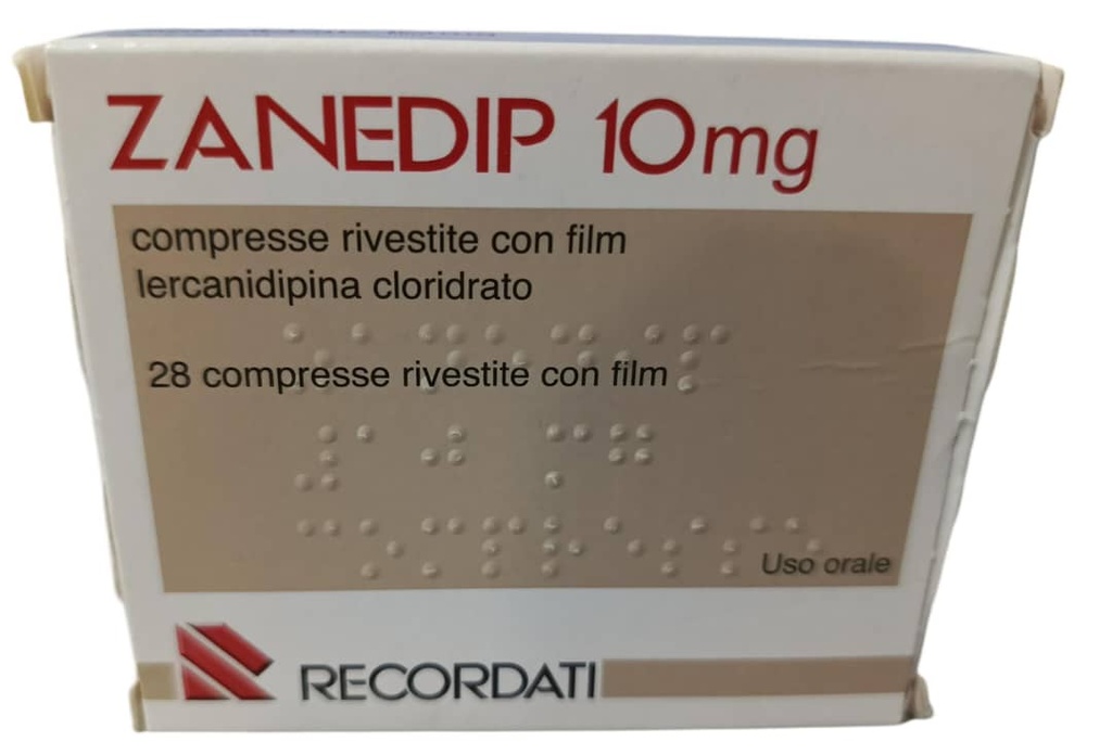 ZANEDIP 10 MG X 28 COMP RECORDATI